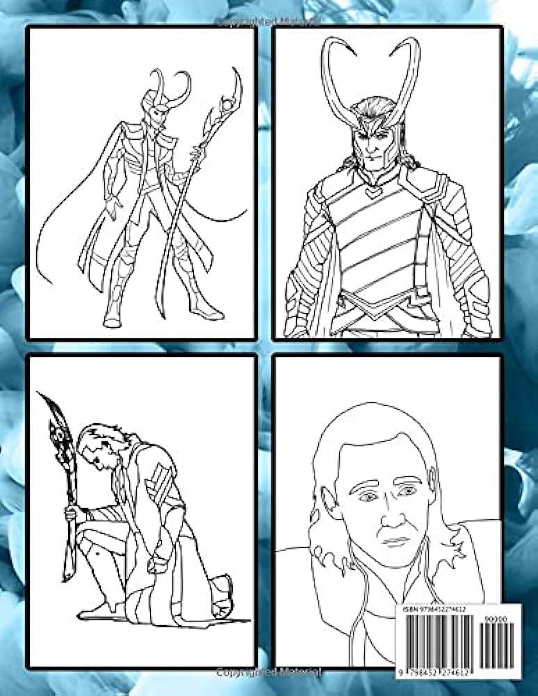 Loki coloring book amazing gift for all ages and fans with high quality imageâ giant great pages with premium quality images korner timo books