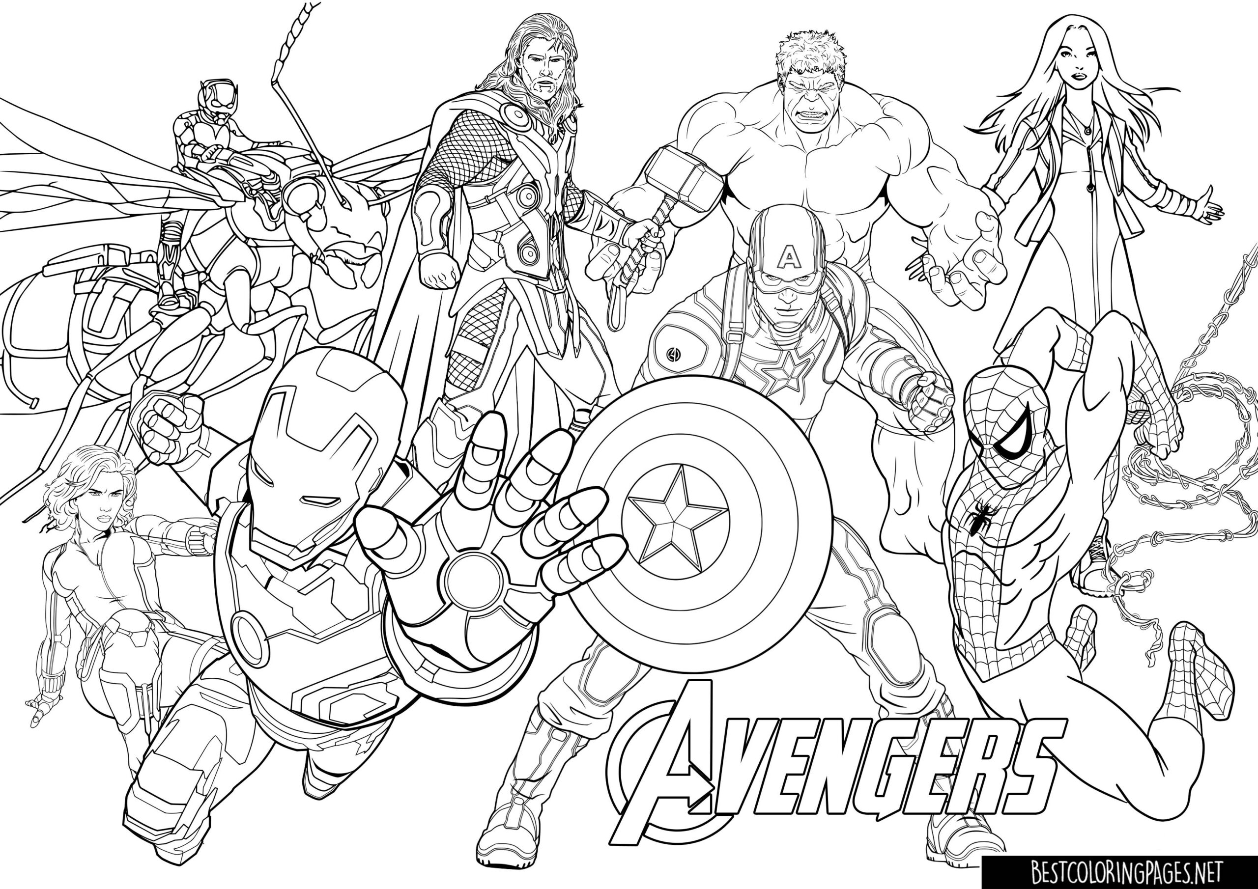 Avengers coloring pages