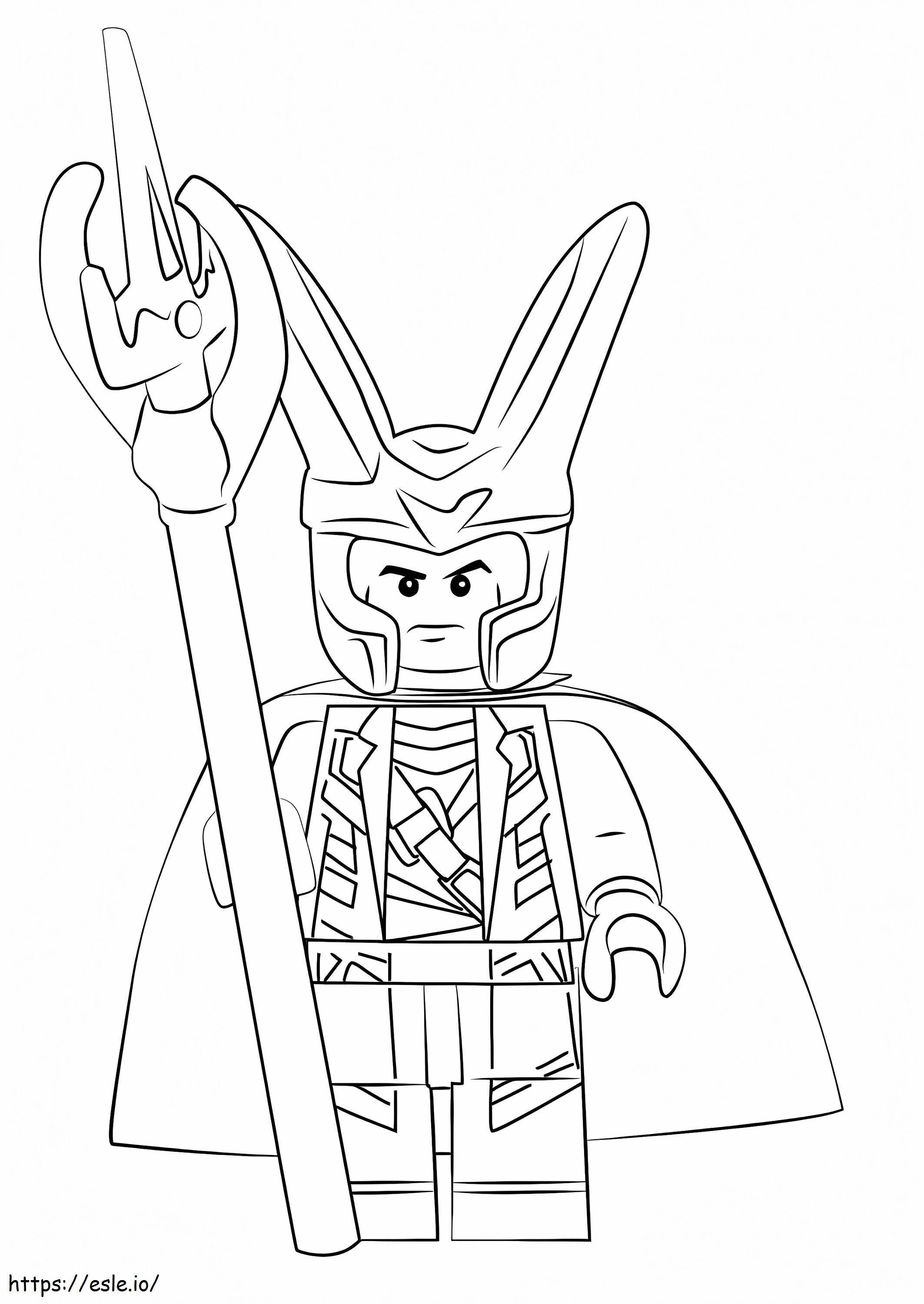 Lego loki coloring page