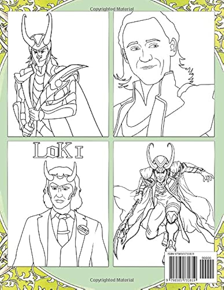 Loki coloring book me color books