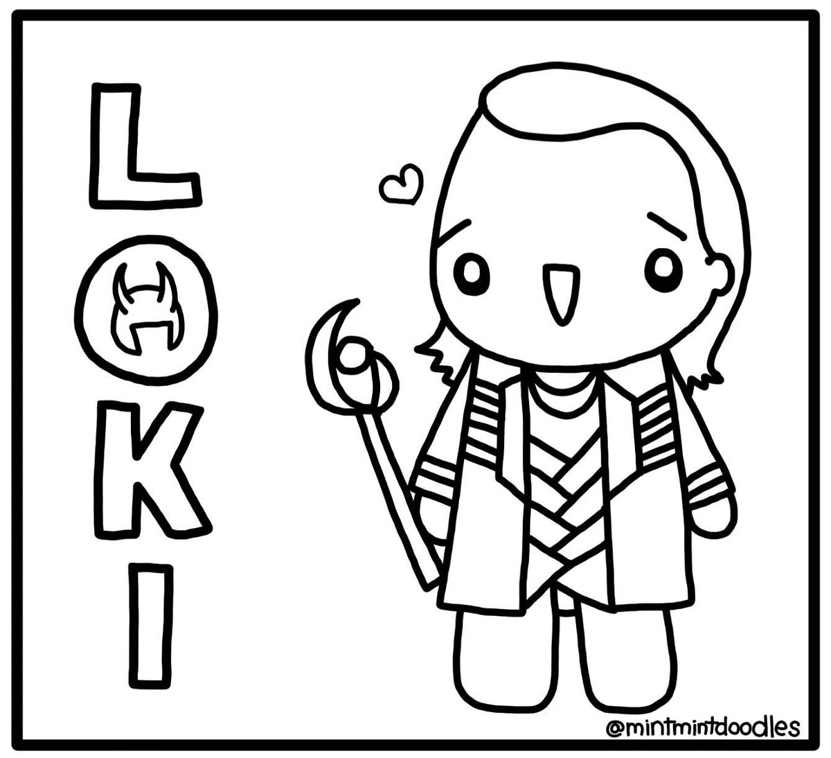 Ð mintmintdoodles ð on x as promised loki coloring page to celebrate reaching the target httpstcolrfxsfrpw httpstcozxzqpgygd x