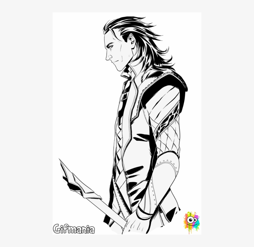 Loki thors brother arrives with his coloring page