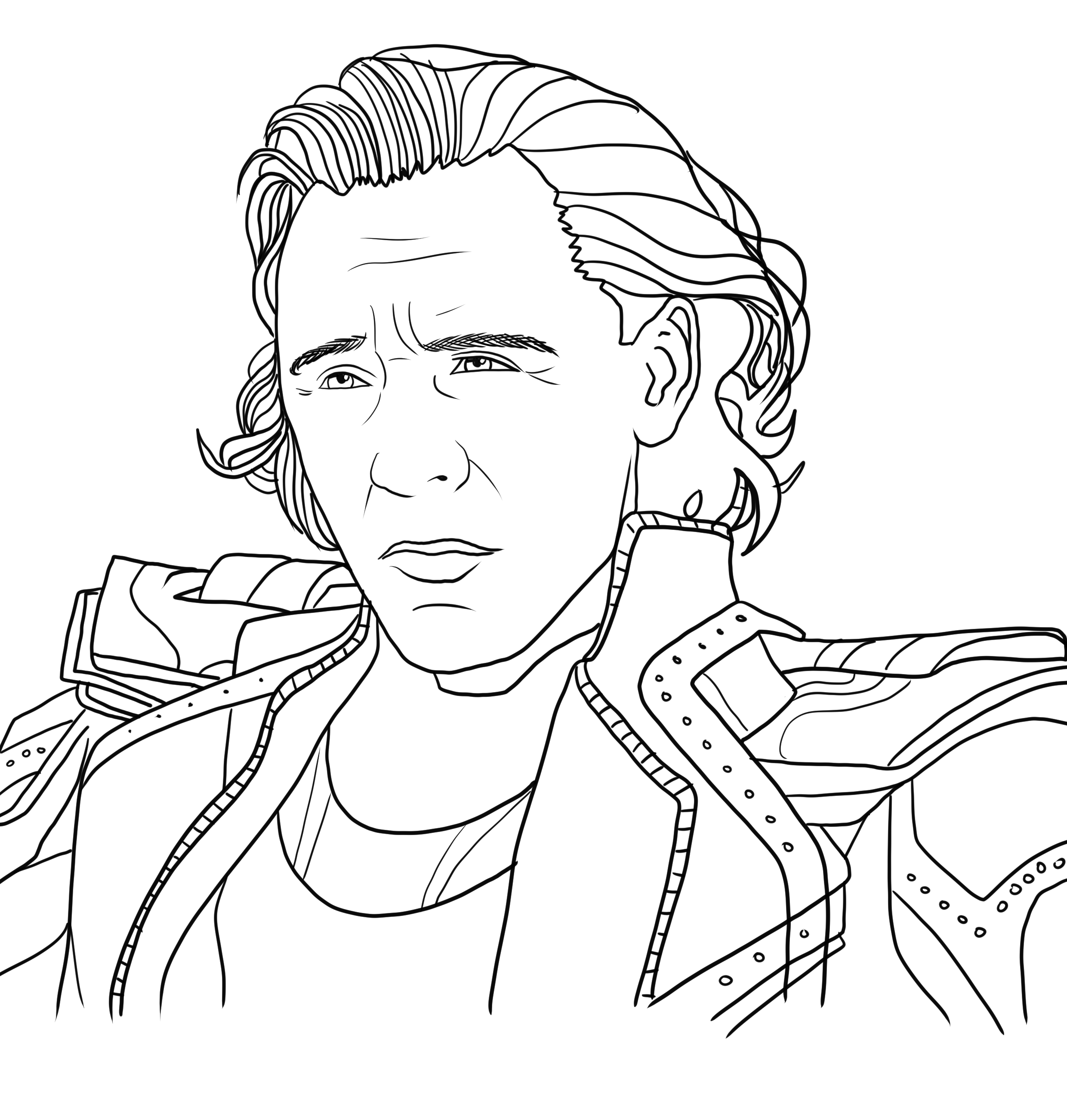 Loki coloring page