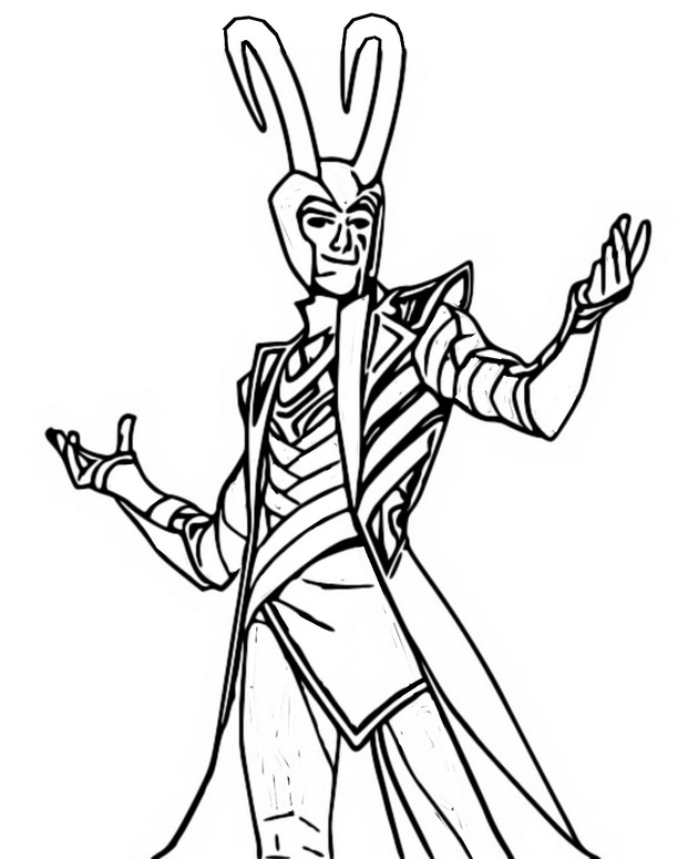 Coloring page fortnite season invasion loki laufeyson