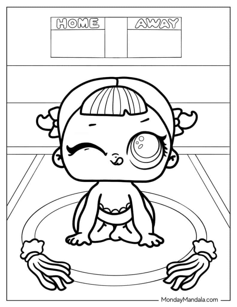 Lol surprise coloring pages free pdf printables