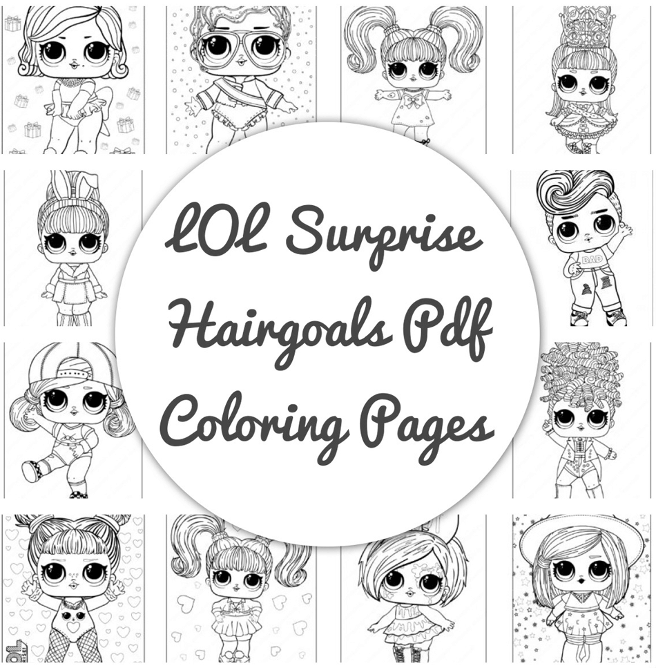 Pages free printable lol surprise hairgoals pdf coloring book coloring pages my little pony coloring my little pony twilight