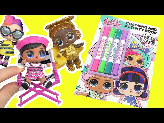 Lol surprise coloring and activity book pages with dolls