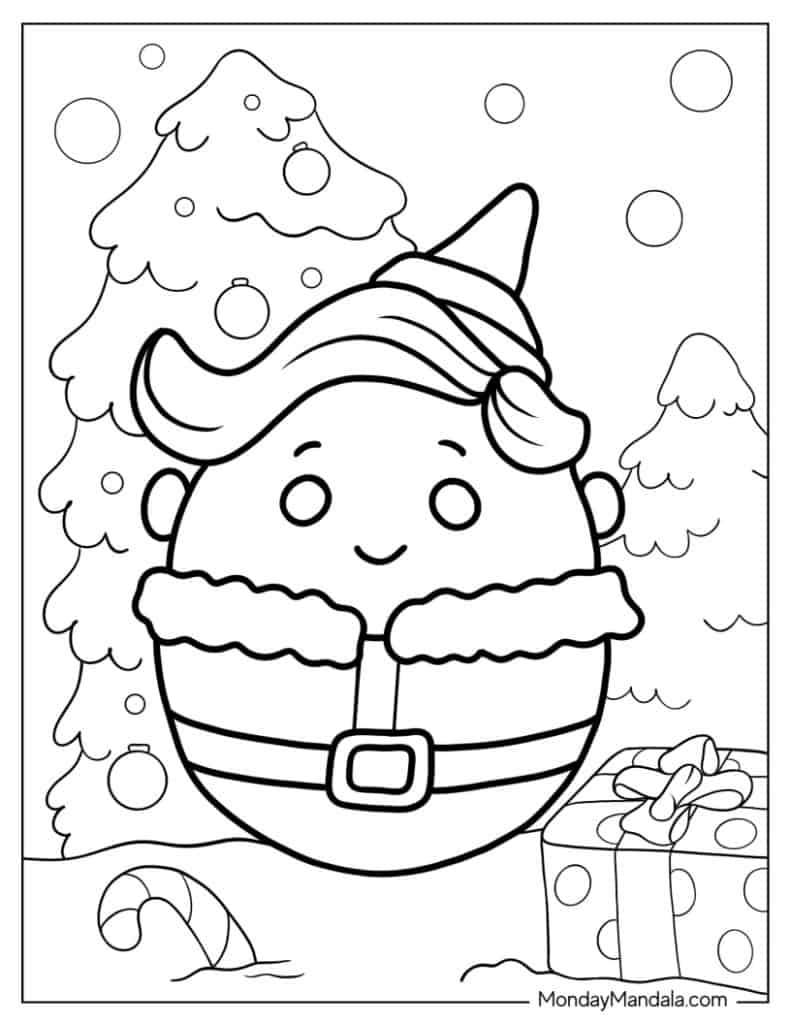 Squishmallow coloring pages free pdf printables