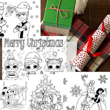 Cartoon christmas coloring pagesdisney christmas printable coloring sheets