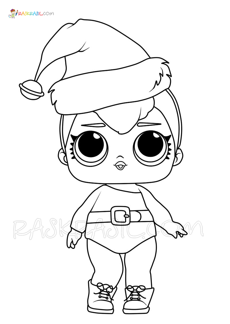 Lol christmas coloring pages free printable of christmas dolls