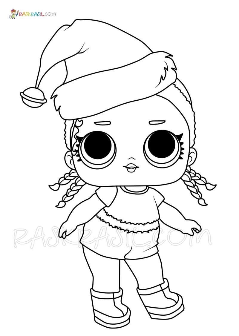 Lol christmas coloring pages free printable of christmas dolls