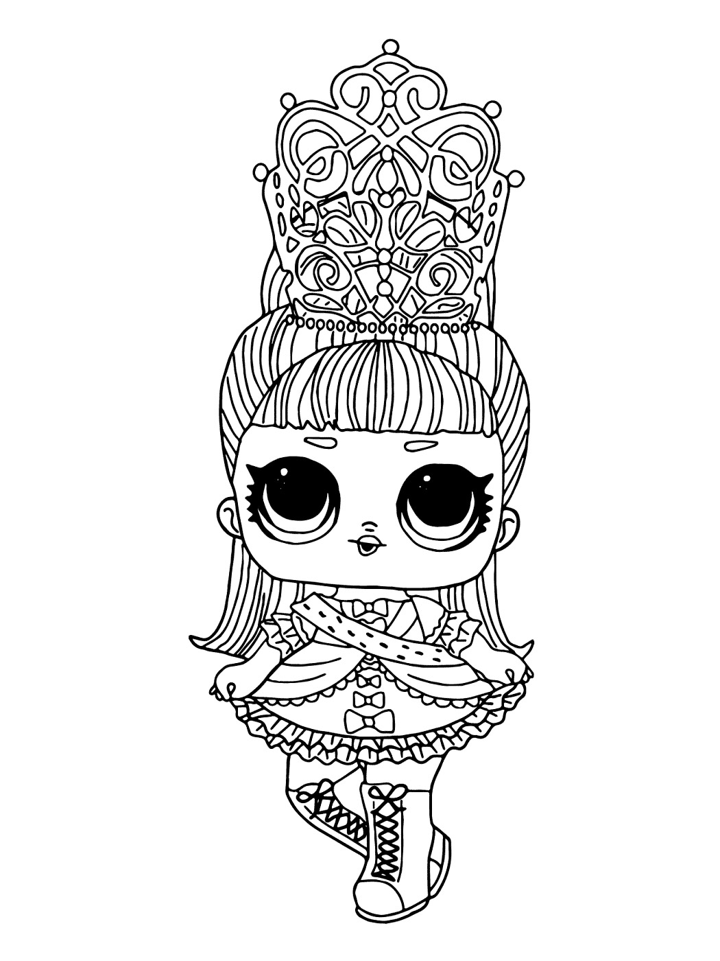 Lol dolls coloring pages