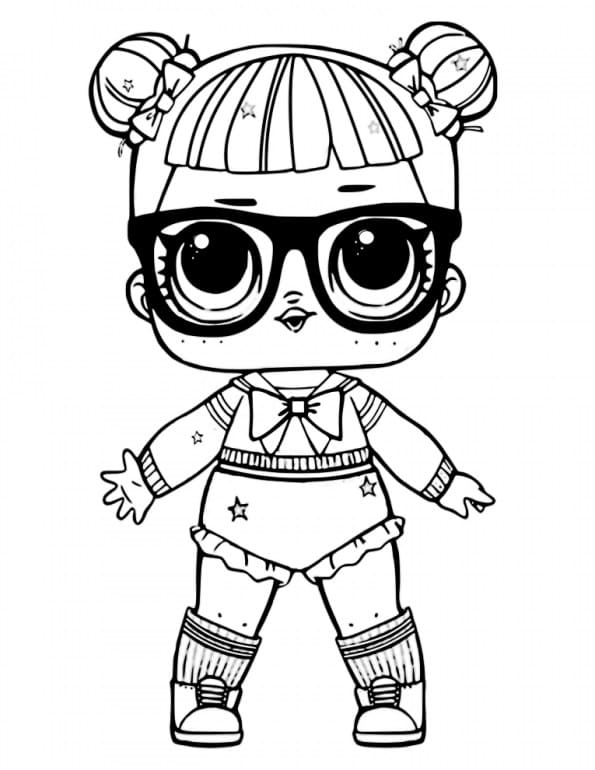 Teachers pet lol surprise doll coloring page