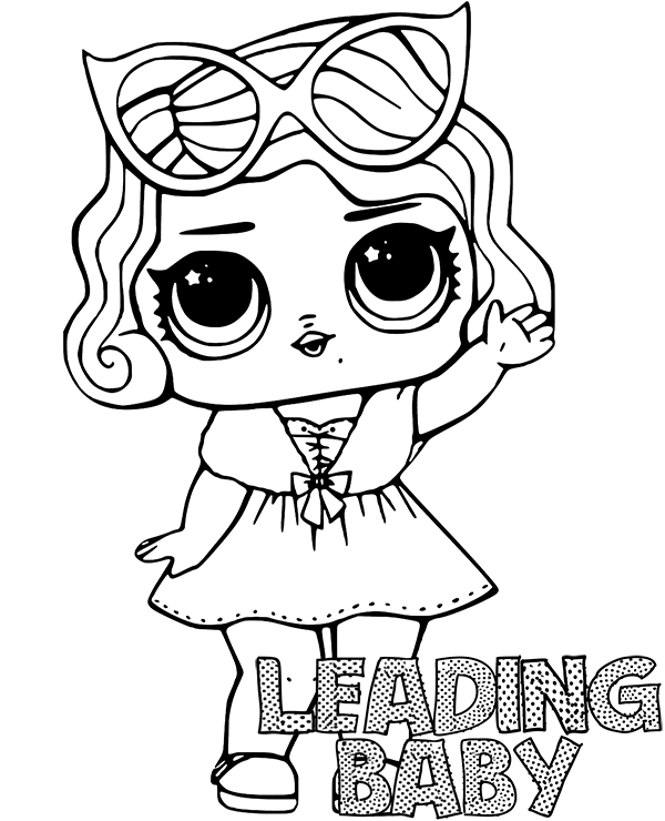 A free lol surprise coloring page for girls