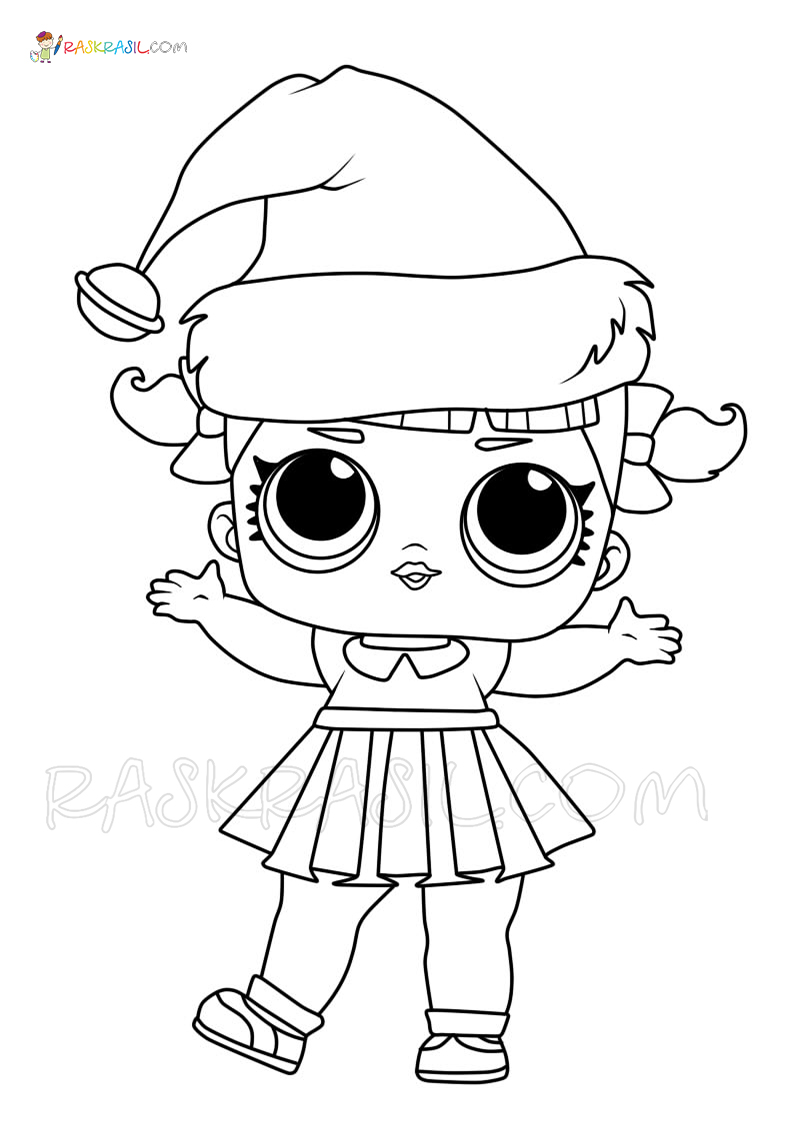 Lol christmas coloring pages free printable of christmas dolls