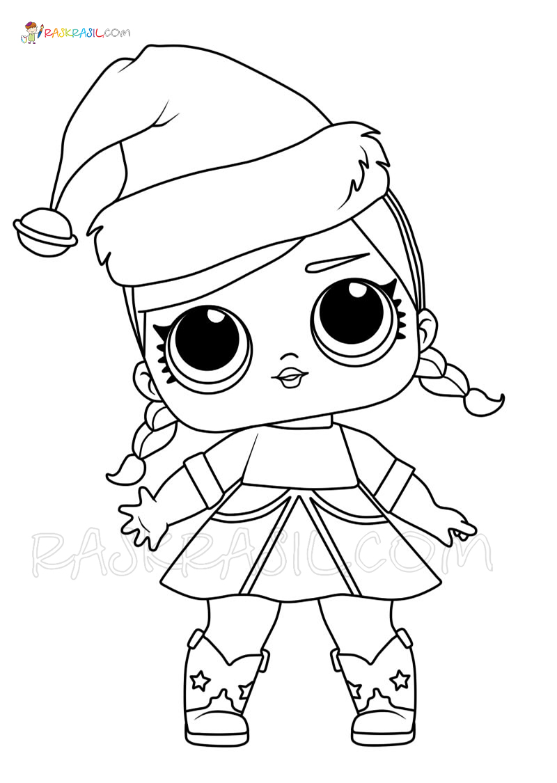 Lol christmas coloring pages free printable of christmas dolls