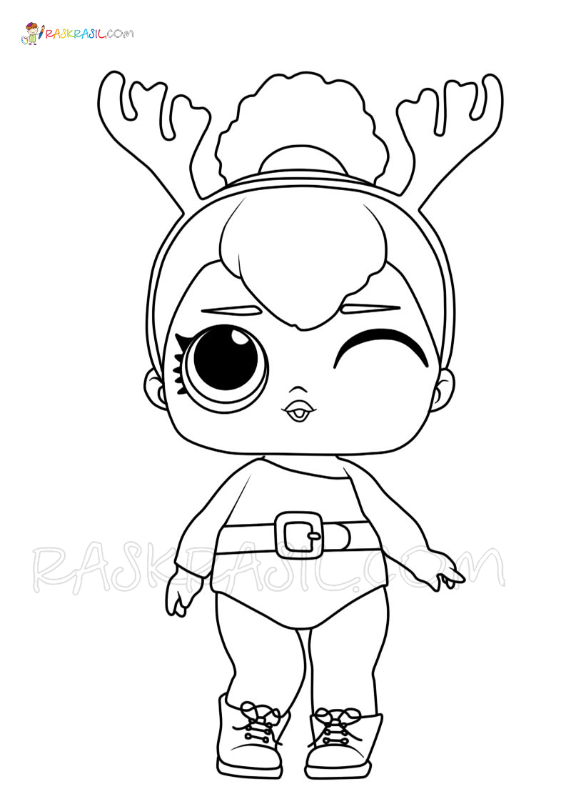 Lol christmas coloring pages free printable of christmas dolls