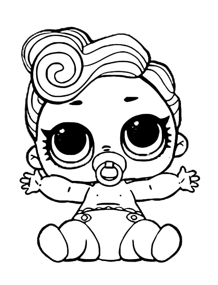 Lil dj lol surprise doll coloring page