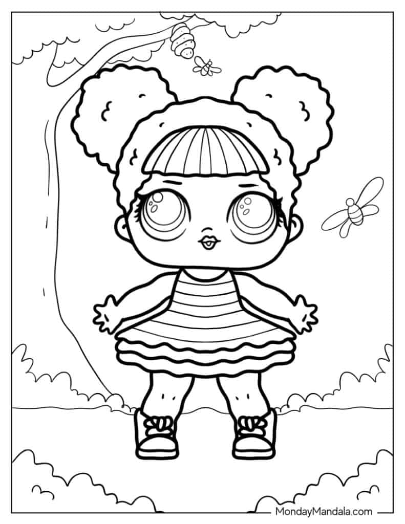 Lol surprise coloring pages free pdf printables