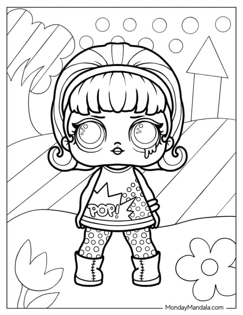 Lol surprise coloring pages free pdf printables