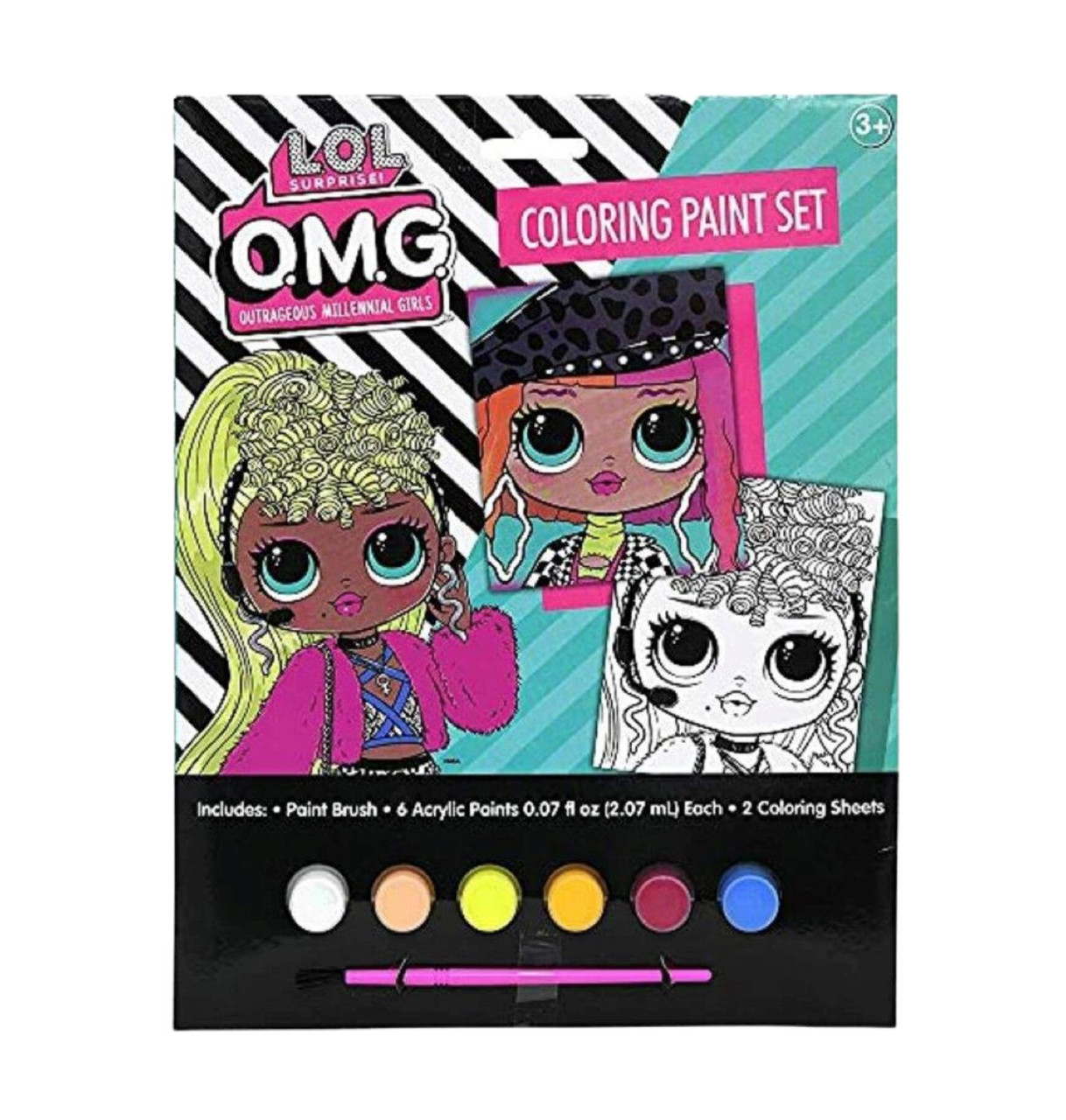 Lol surprise omg coloring paint set