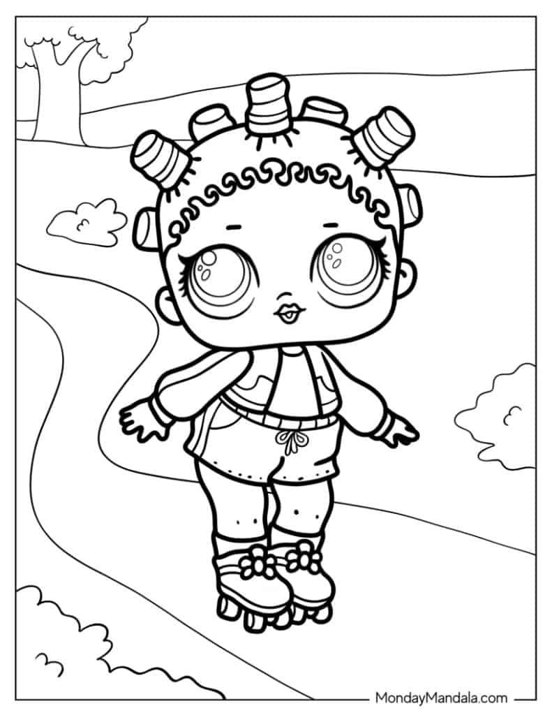 Lol surprise coloring pages free pdf printables