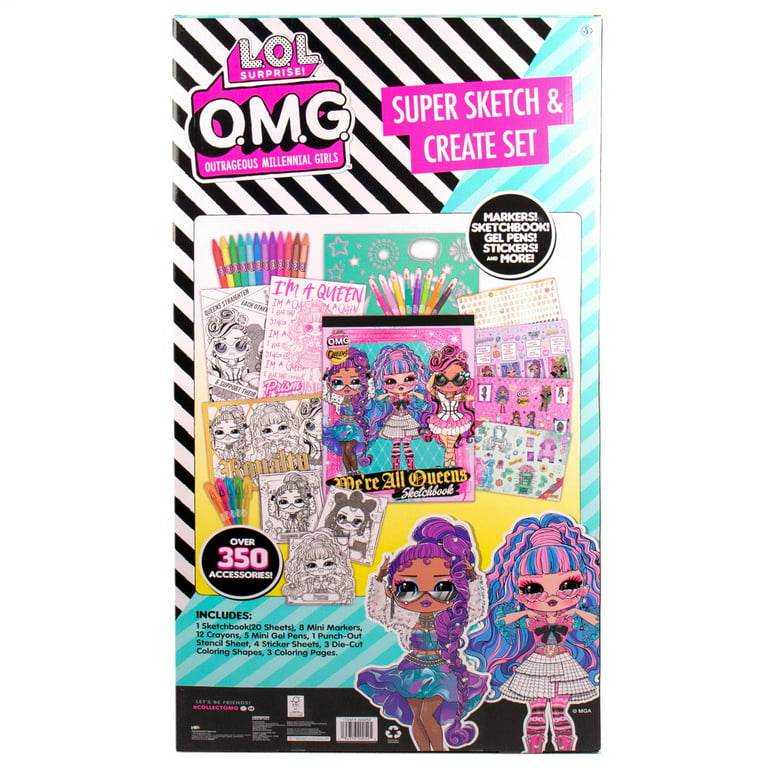 Lol surprise omg super sketch create art kit boys and girls child ages