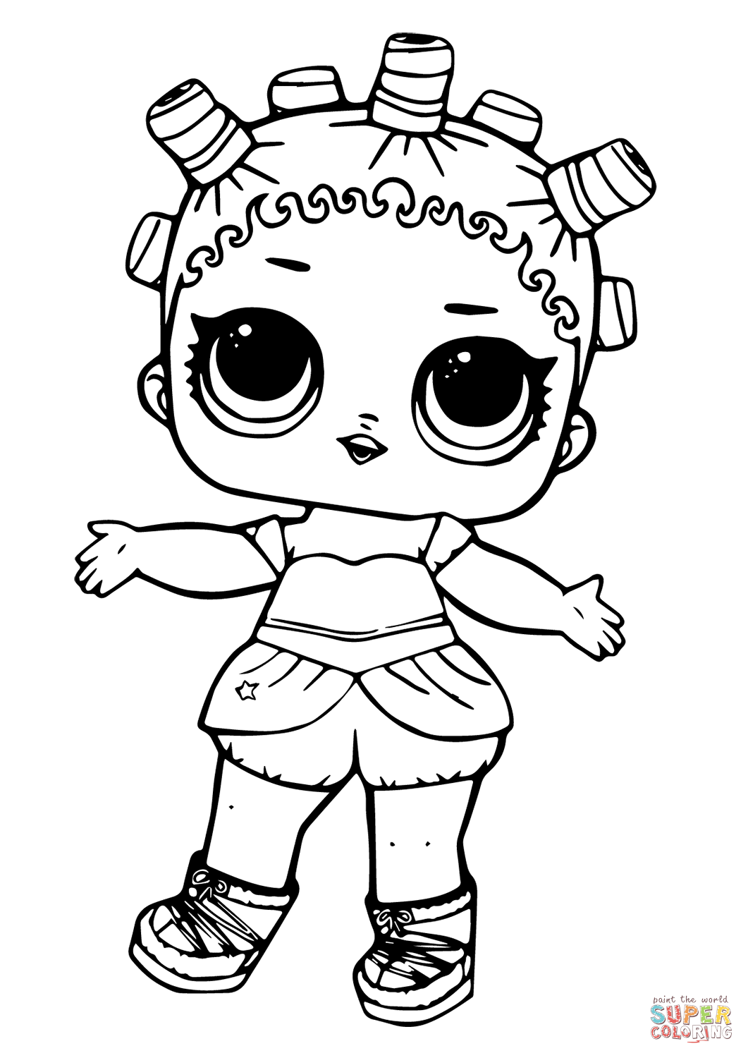 Lol doll cosmic queen coloring page free printable coloring pages