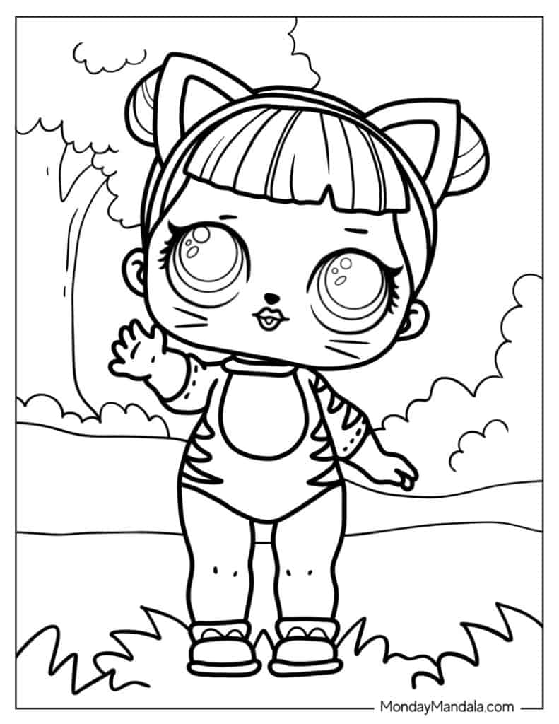 Lol surprise coloring pages free pdf printables