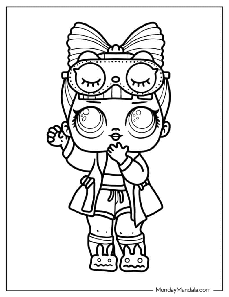 Lol surprise coloring pages free pdf printables