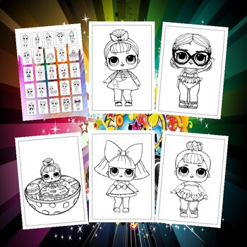 Unlock creative fun with printable lol surprise dolls coloring pages for kids