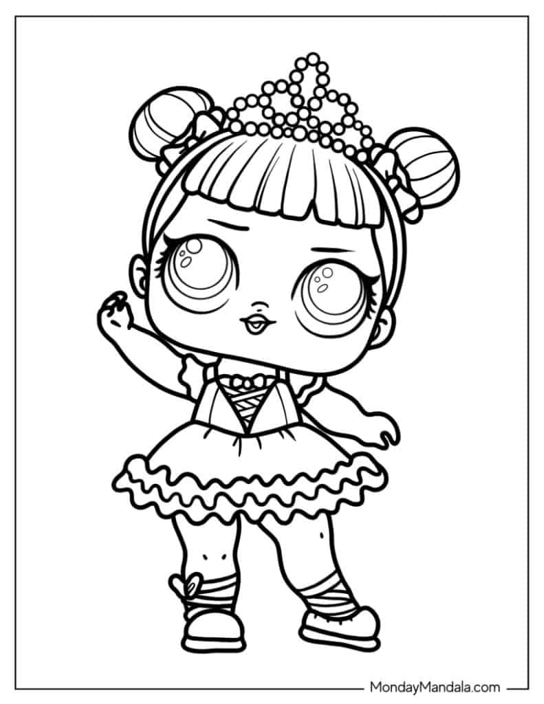 Lol surprise coloring pages free pdf printables