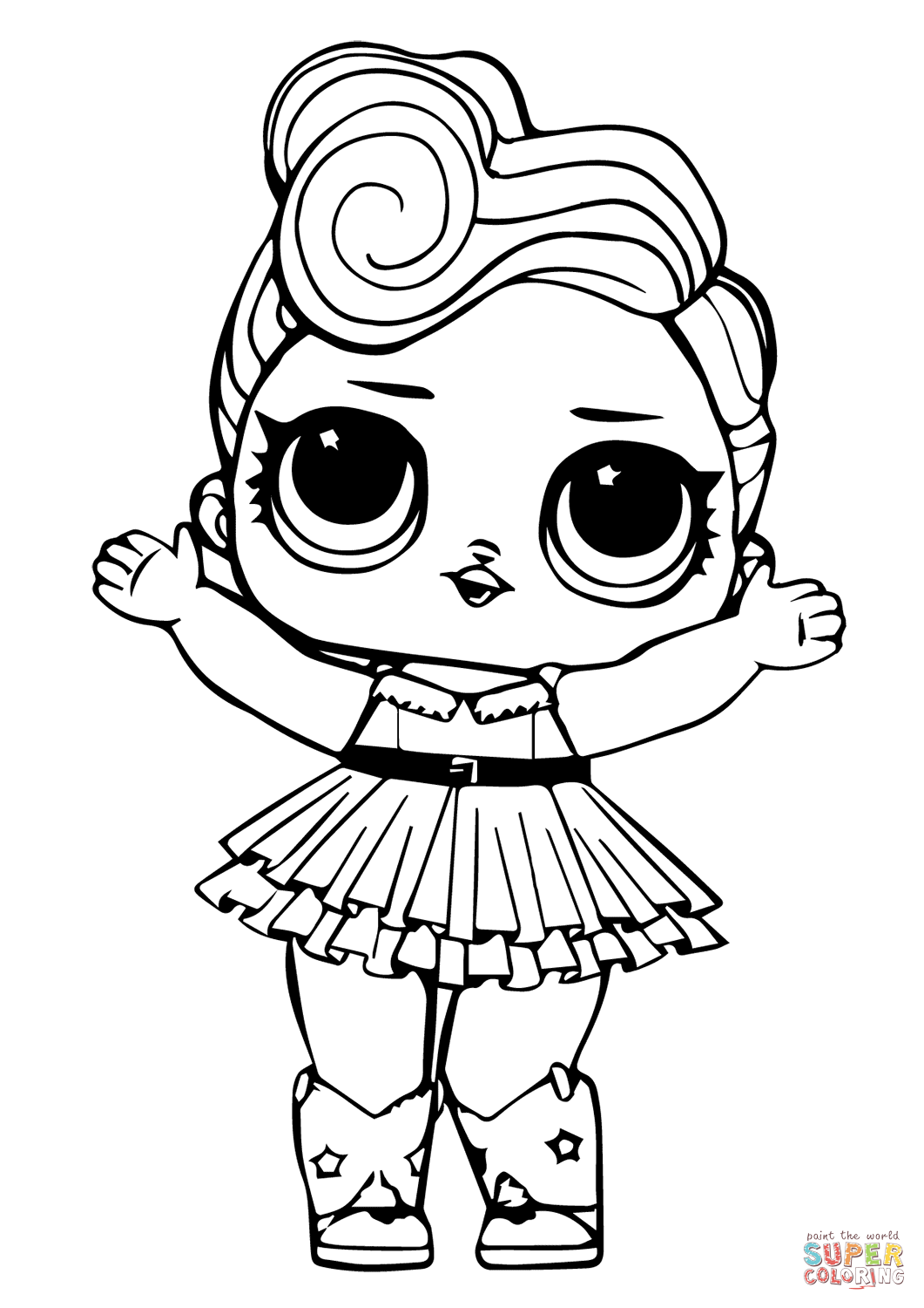 Lol doll luxe coloring page free printable coloring pages