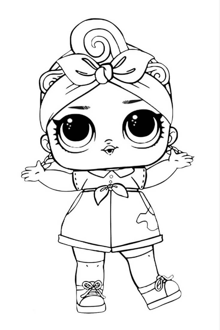 Free printable lol surprise dolls coloring pages