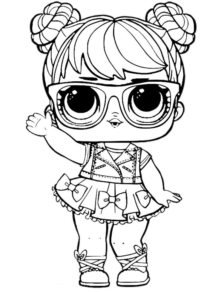 Lol surprise dolls coloring pages â free printable coloring page