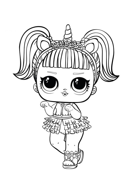 Lol surprise doll coloring pages