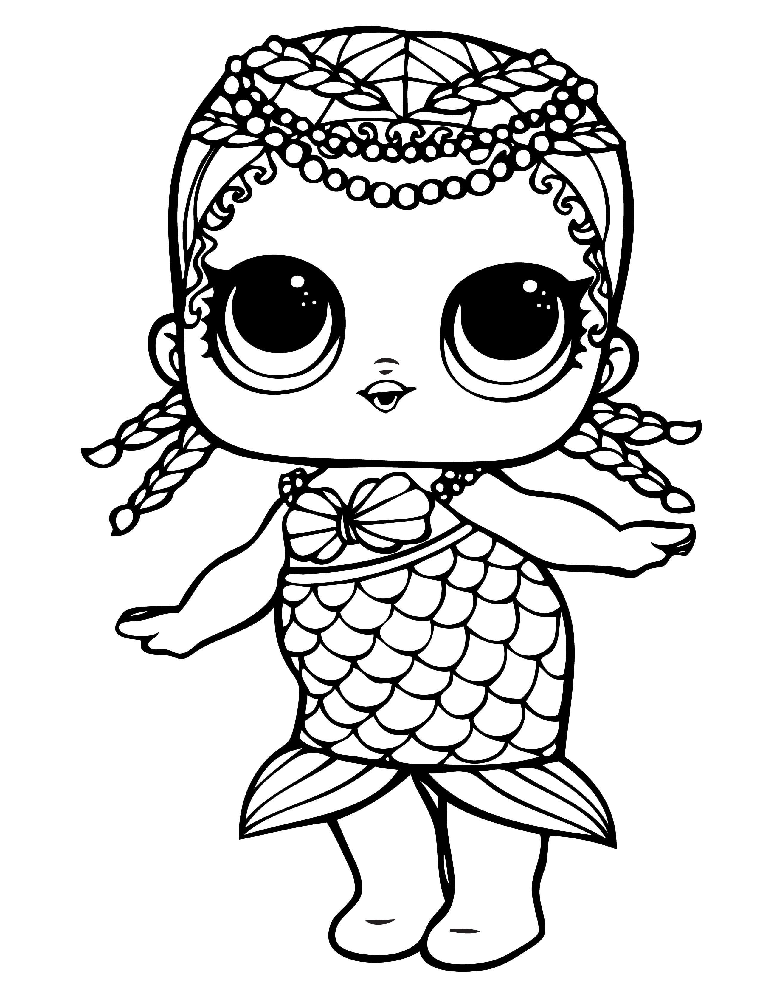 Lol dolls coloring pages