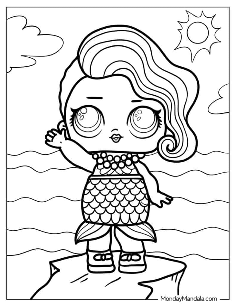 Lol surprise coloring pages free pdf printables