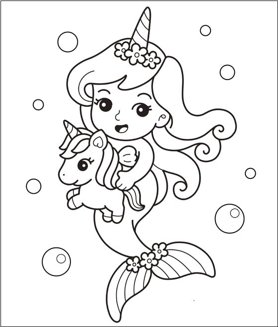 Creative mermaid coloring pages for fantasy lovers