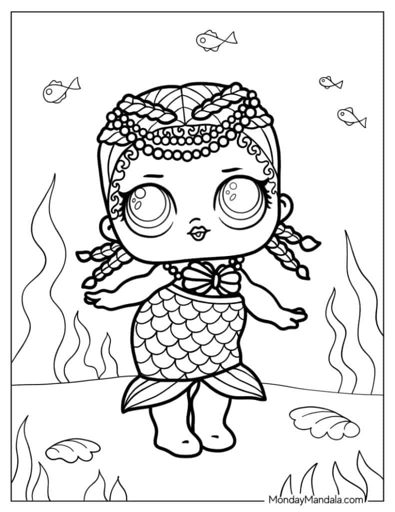 Lol surprise coloring pages free pdf printables