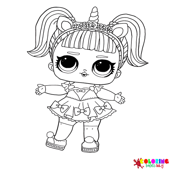 Lol surprise doll coloring pages