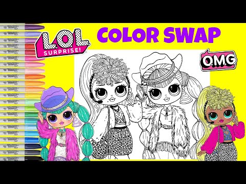 Lol surprise omg dolls coloring book pages