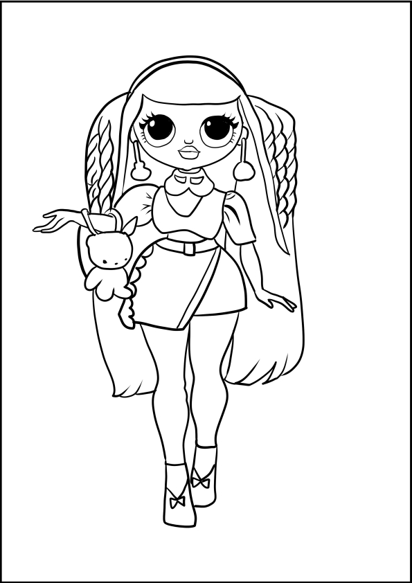 Candylicious from lol surprise omg coloring page