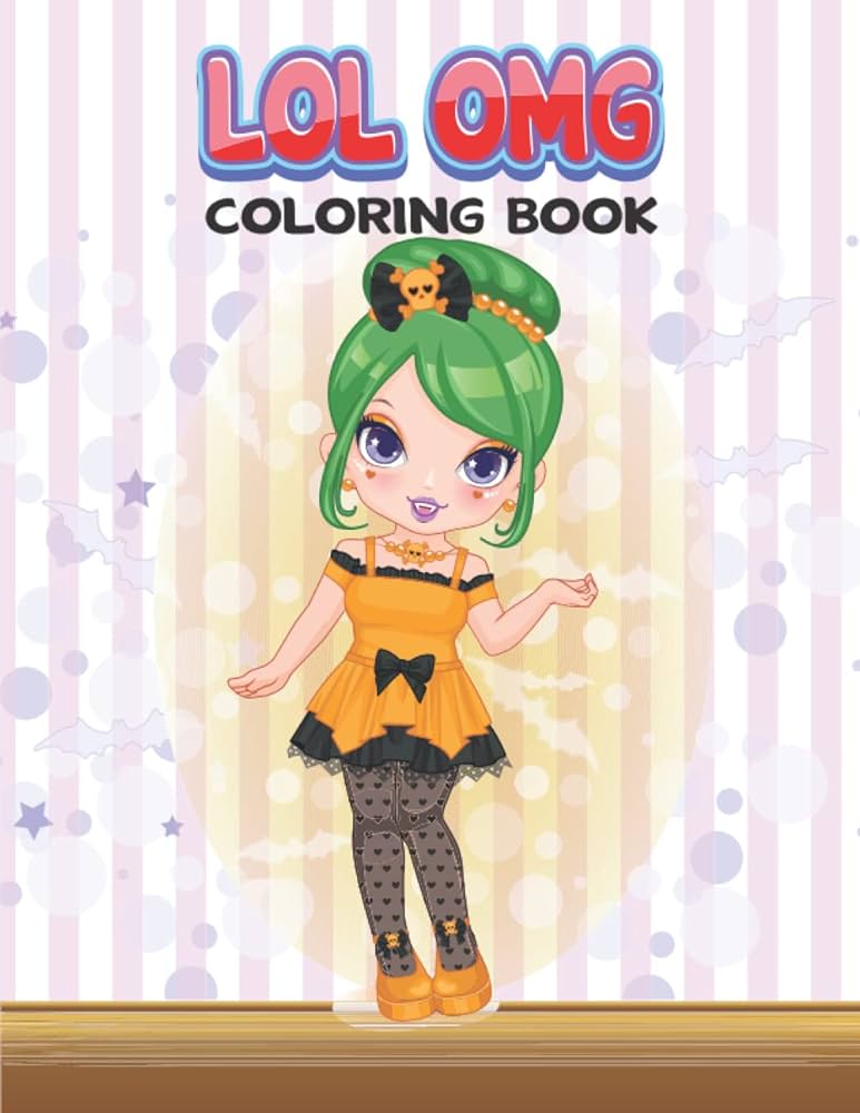 Lol omg coloring book for kids perfect baby doll coloring book for girls and kids of all ages great gift for little girls to stress relief art press nikki books