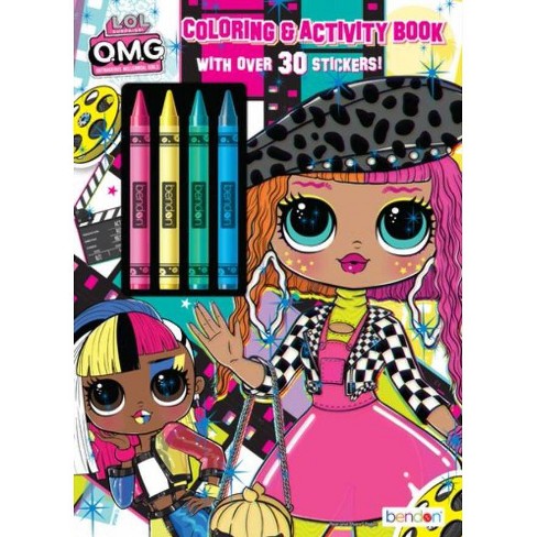 Lol omg coloring book with crayons