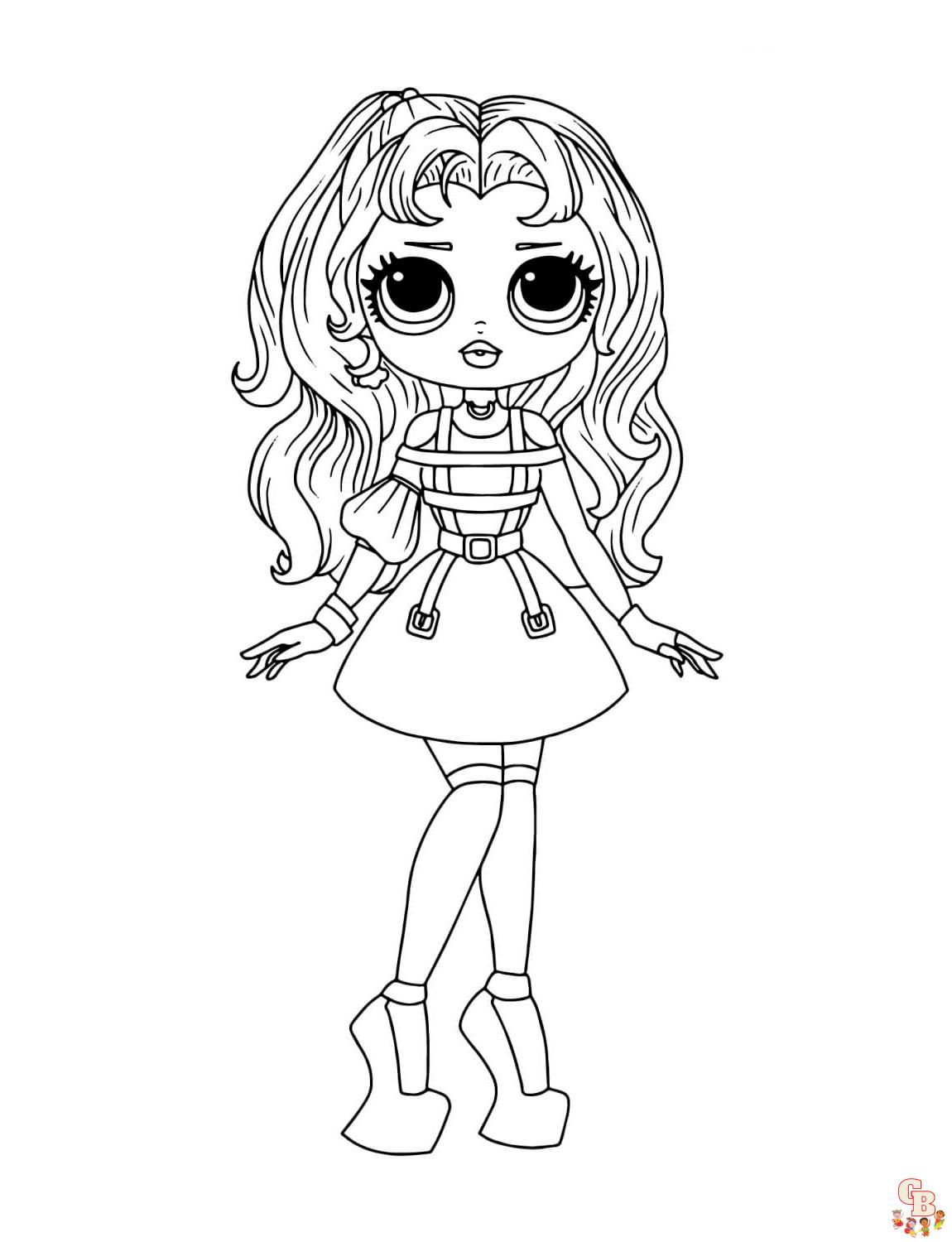 Omg fashion lol omg doll coloring pages