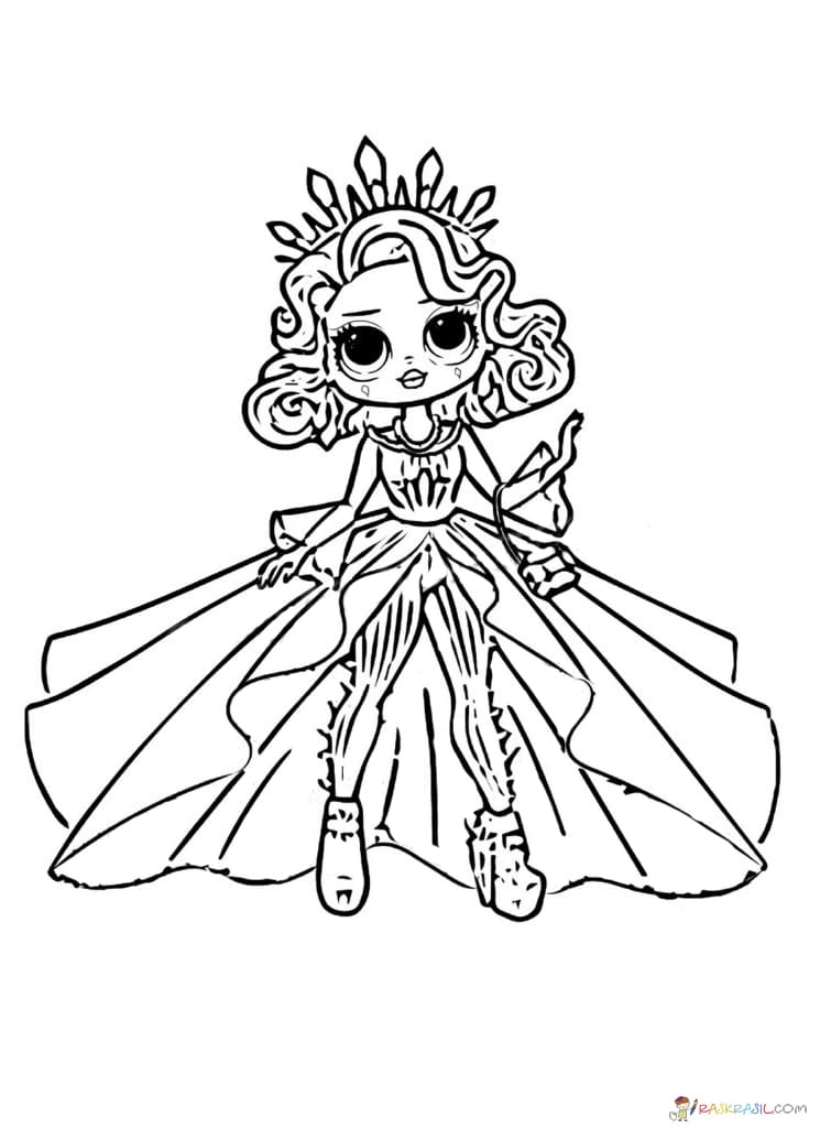 Lol omg coloring pages free printable new popular dolls