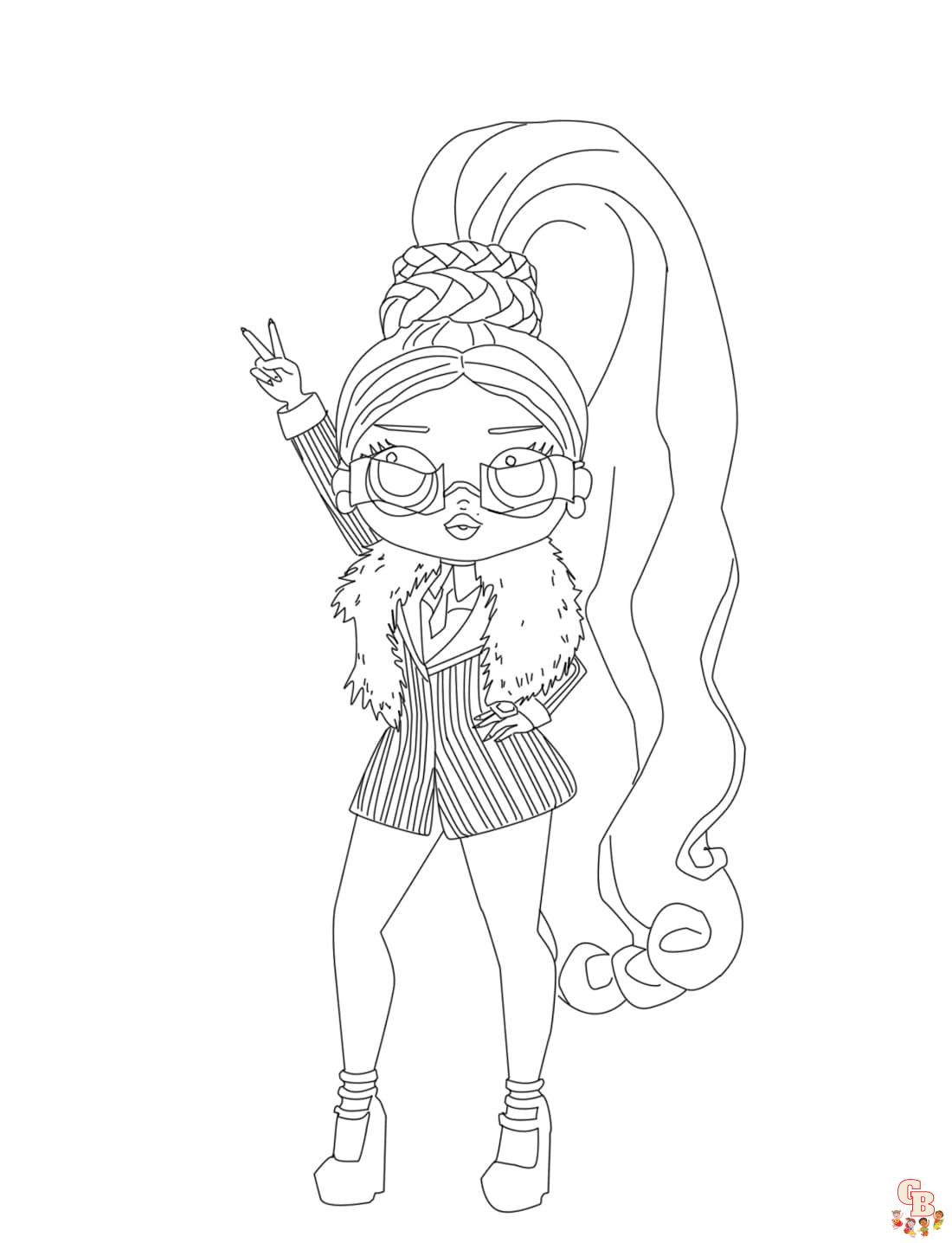 Omg fashion lol omg doll coloring pages