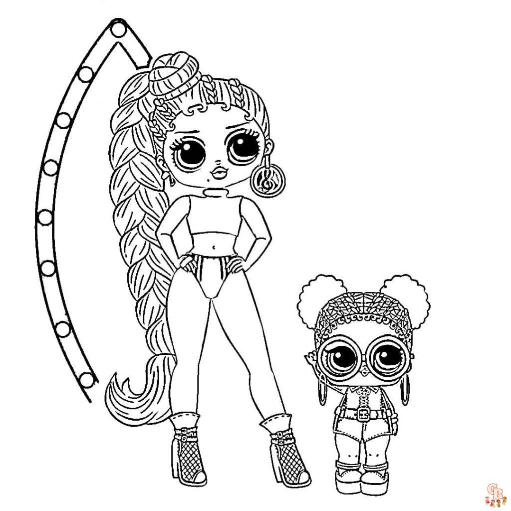 Free printable sisters lol coloring pages for kids