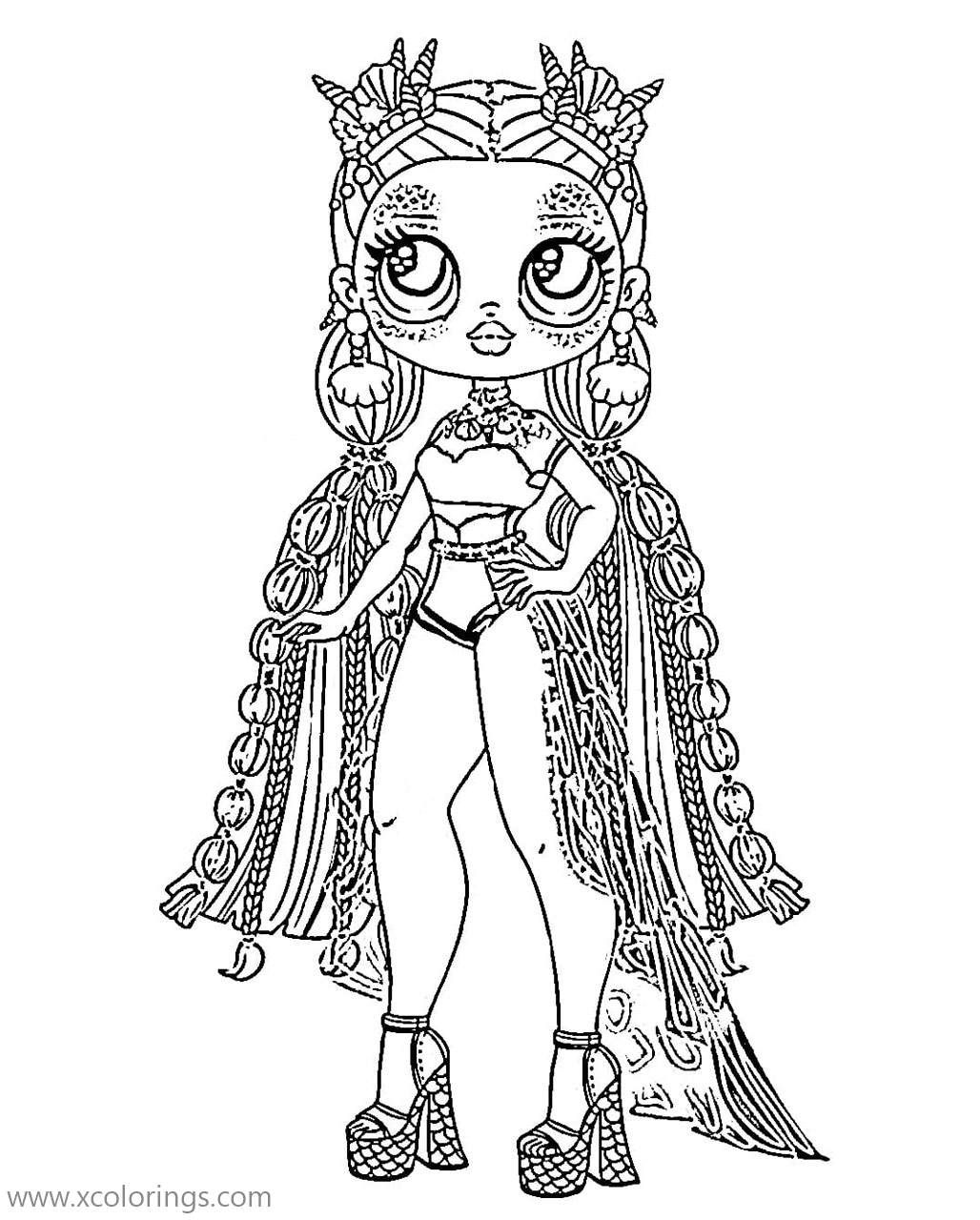 Sea princess from lol omg doll coloring pages princess coloring pages coloring pages free kids coloring pages